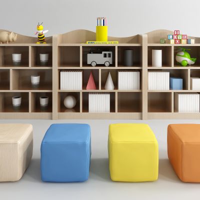 现代儿童书柜 玩具柜
