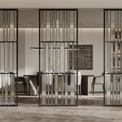 现代玻璃隔断