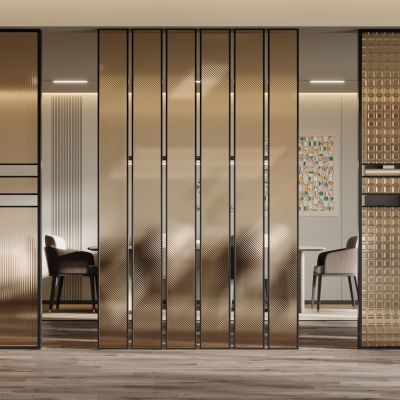 现代玻璃隔断