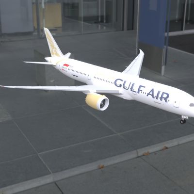 海湾航空波音787-9梦想客机A9C-FA