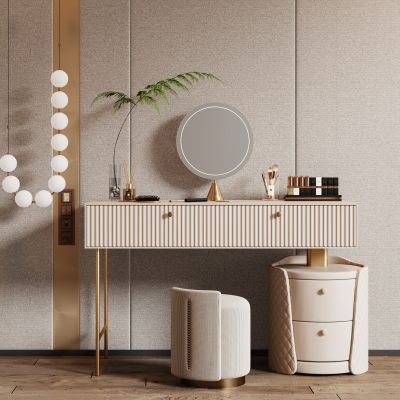 现代妆台妆椅组合