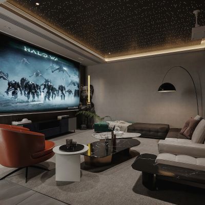 现代家居影音室_家庭影院
