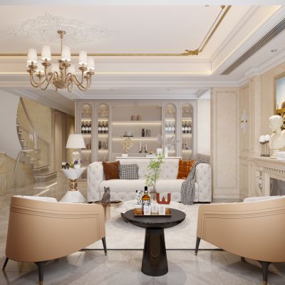 简欧别墅客厅