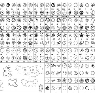 绿植平立面图库