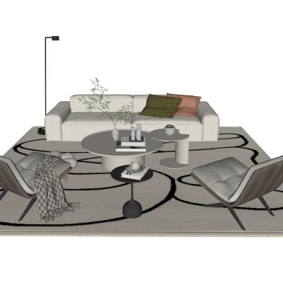 现代沙发茶几组合