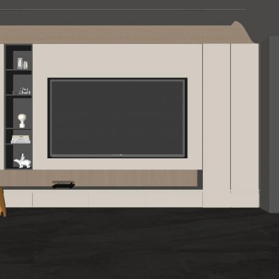 现代电视背景墙