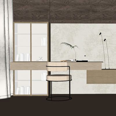 中古风书房，摆件