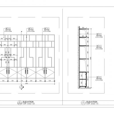 各类新中式装饰柜大样图