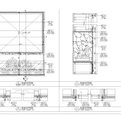 壁炉电视屏幕造型墙