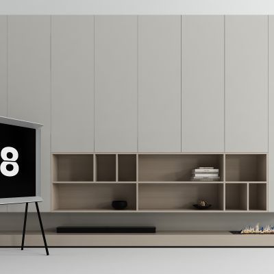 现代电视墙装饰柜