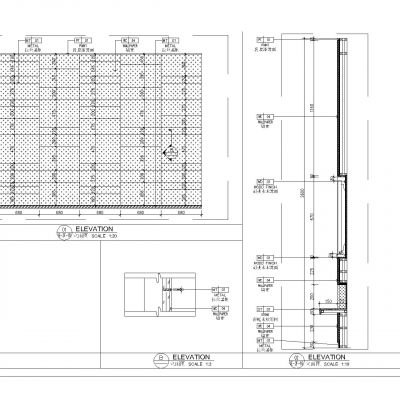 各类新中式电视墙造型大样图
