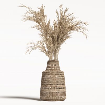 现代侘寂花瓶花艺组合