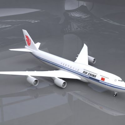 中国国际航空公司波音747客机飞机简配版