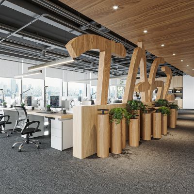 现代公共办公区