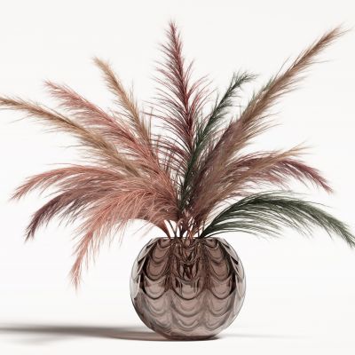 现代侘寂花瓶花艺组合