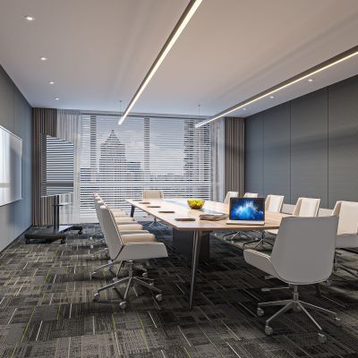 现代会议室3D模型