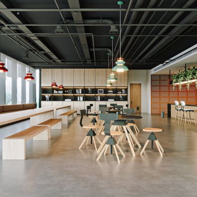 现代办公区休闲区