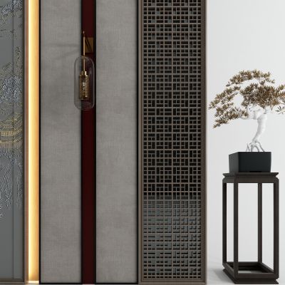 新中式松树盆景