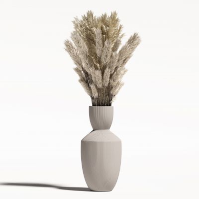 现代侘寂花瓶花艺组合