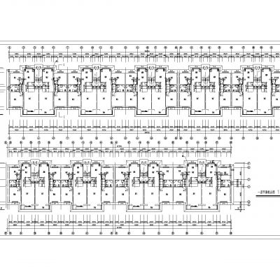 某花园多层住宅建筑，结构、电 水施工图