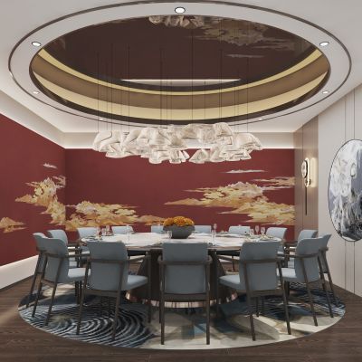 新中式餐厅包厢