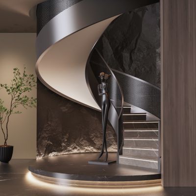 現(xiàn)代樓梯間