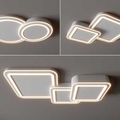 现代吸顶灯 圆形吸顶灯 方形吸顶灯 卧室 客厅 儿童房 简约吸顶灯