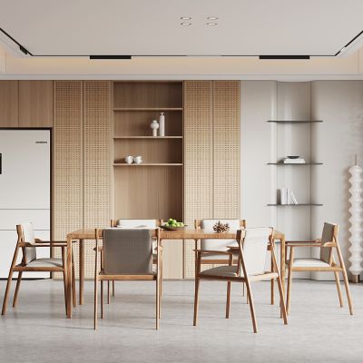 现代原木餐厅