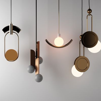 现代床头金属吊灯