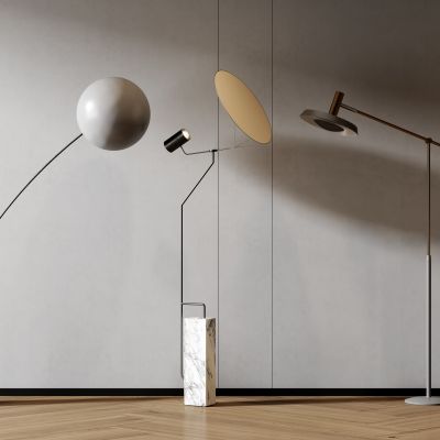 现代落地灯组合