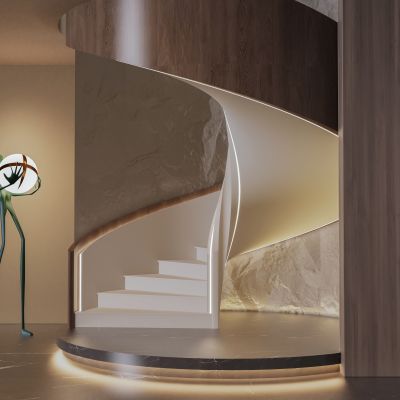 现代旋转楼梯 雕塑摆件