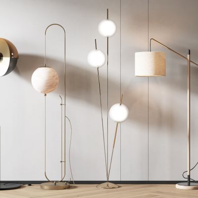 现代落地灯组合