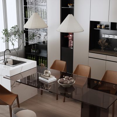 现代餐边柜酒柜