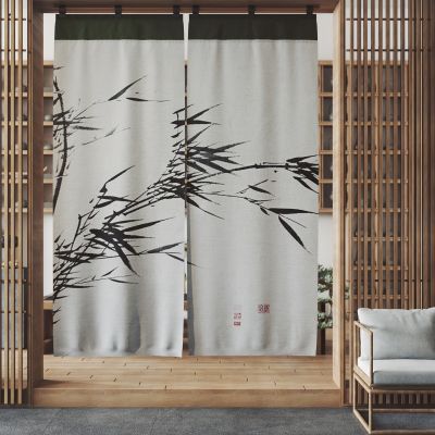 新中式门帘 布帘