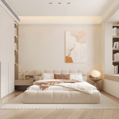 现代奶油风家居卧室