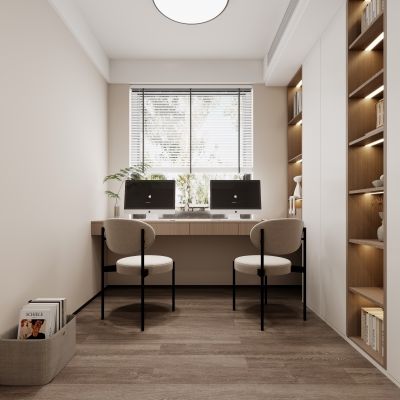 现代书房，书房