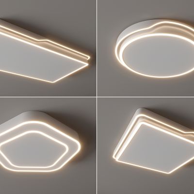 现代吸顶灯 圆形吸顶灯 方形吸顶灯 卧室 客厅 儿童房 简约吸顶灯