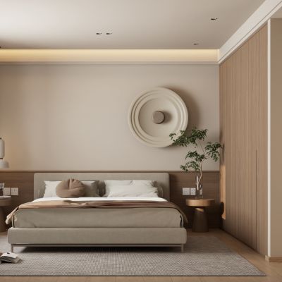 侘寂中古风卧室