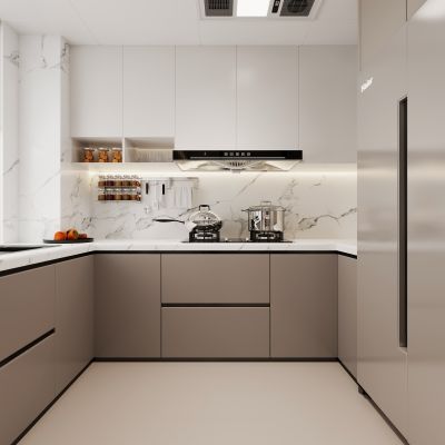 现代厨房，厨房