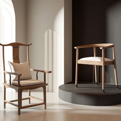 新中式休闲椅
