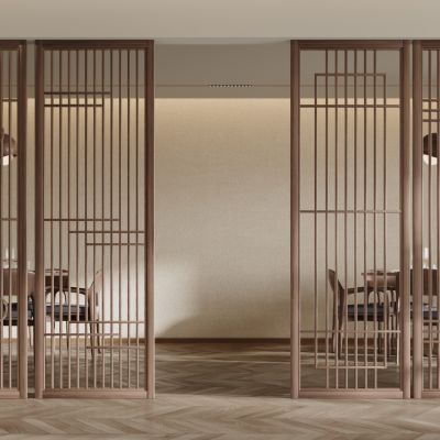 新中式屏风隔断