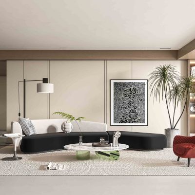 现代奶油风客厅