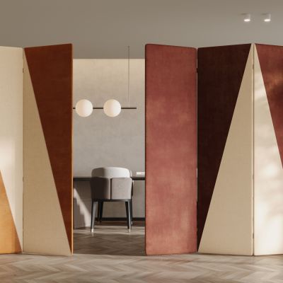 现代屏风隔断