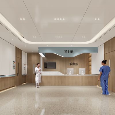 医院护士站过道