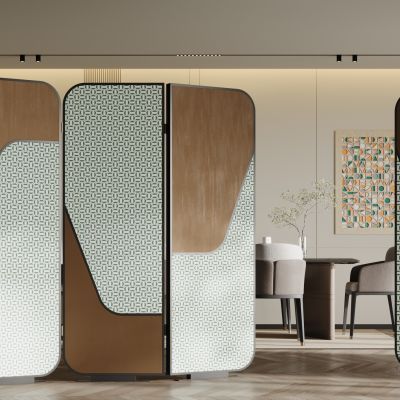 现代屏风隔断