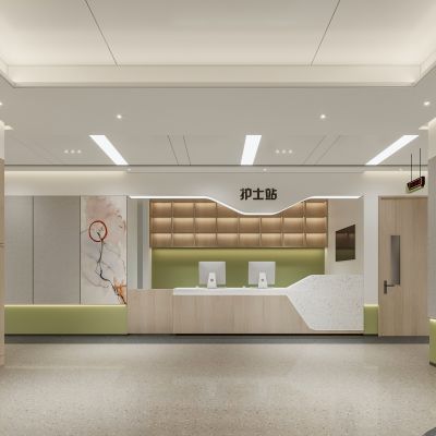 医院护士站过道