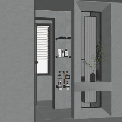 意式简约风干湿分离卫生间