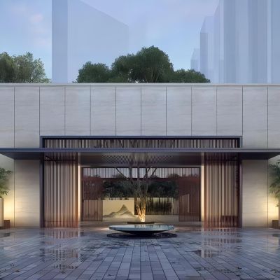 现代小区入口大门