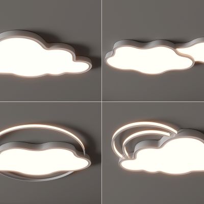 现代吸顶灯 云朵形吸顶灯 几何吸顶灯 卧室 客厅 儿童房 简约吸顶灯