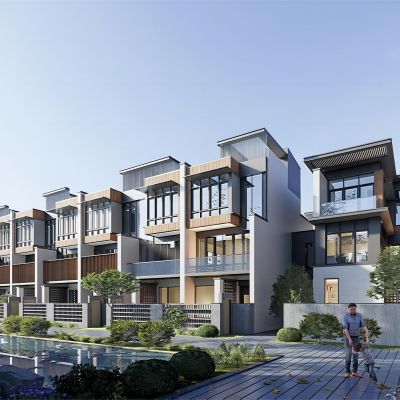 现代联排别墅